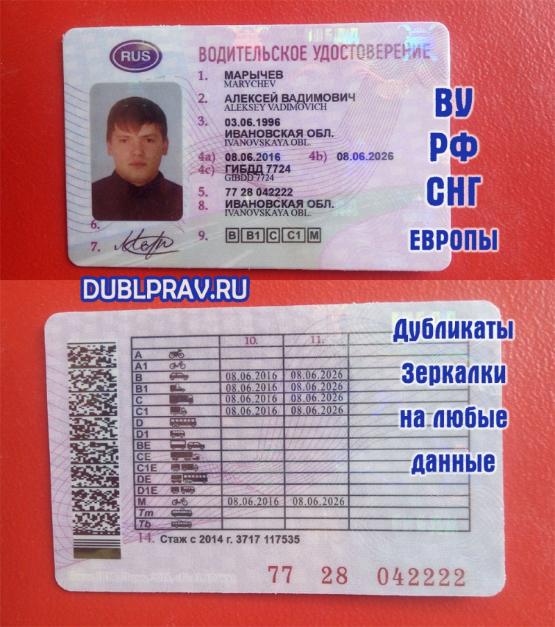 Нужен дубль прав Зеркали Купи ВУ высокого качества здесь.